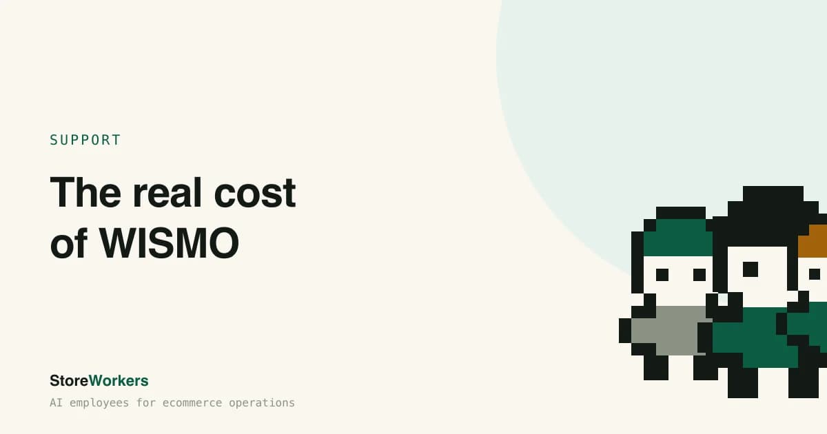 Cover Image for The real cost of WISMO: what "where is my order" tickets do to your margins